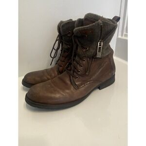 Rogue Men's Brown Leather Boots Made in Portugal 102271 Size 10